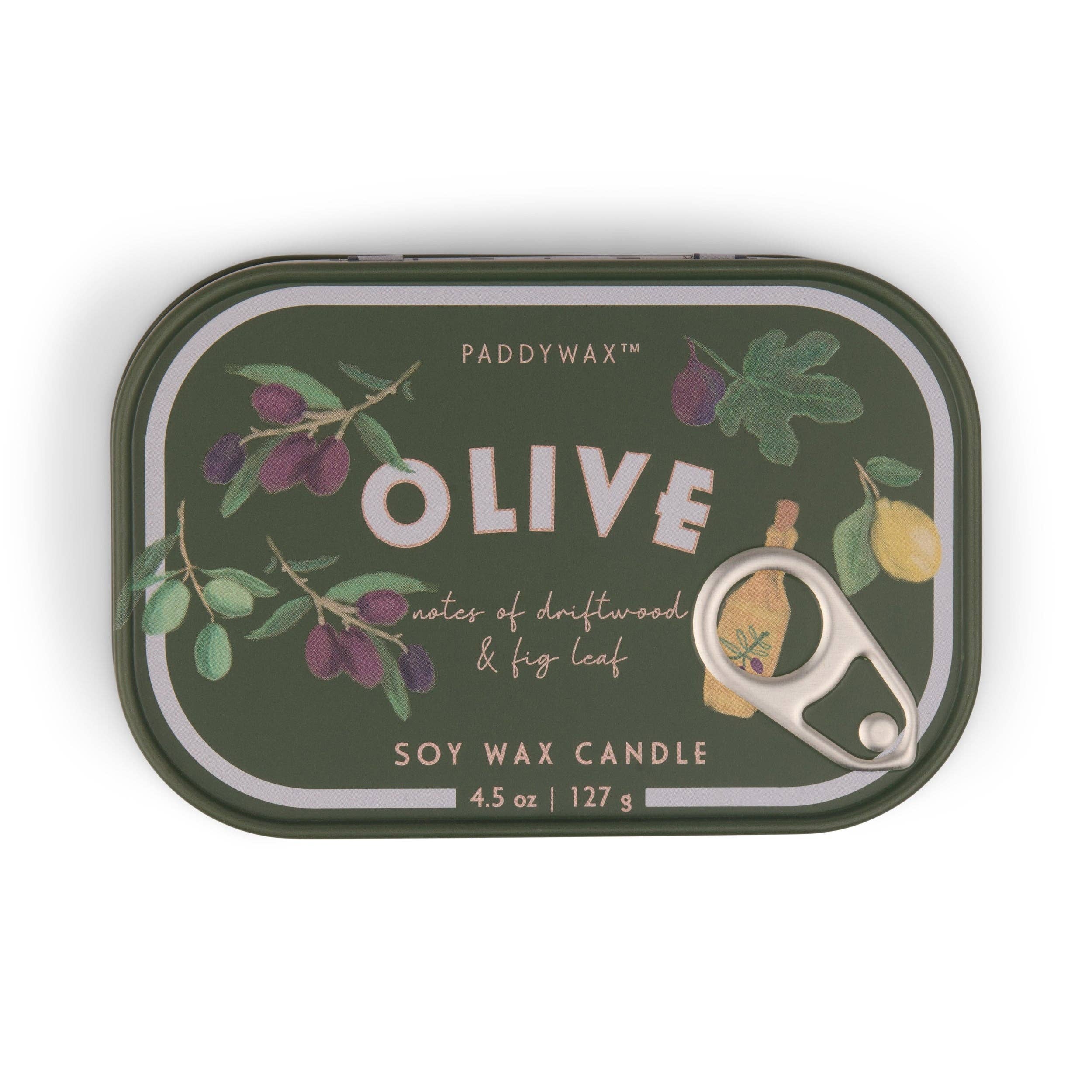 Bistro Olive Tin Candle - Fig Olive