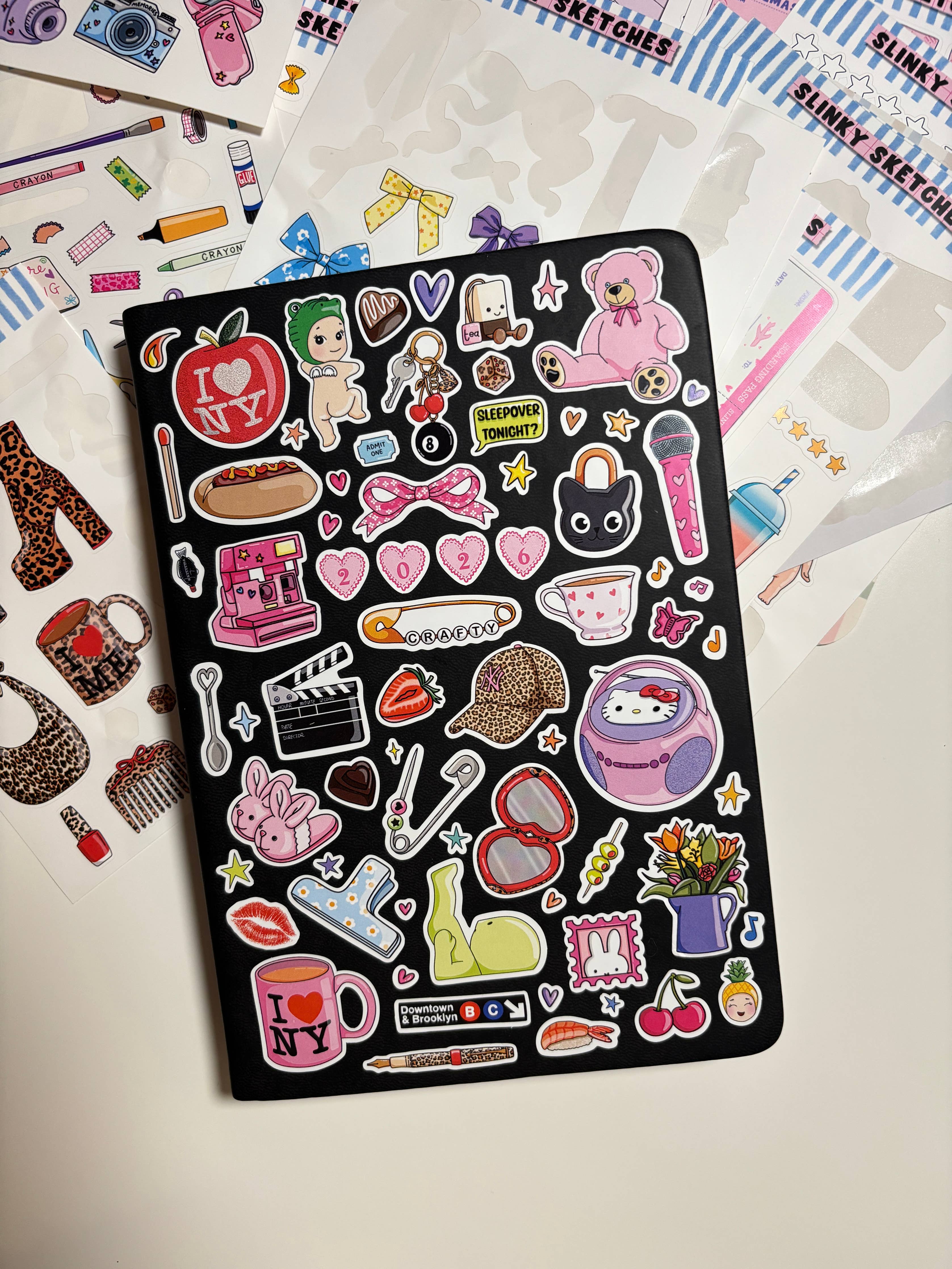Animal Print Bows A6 Matte Sticker Sheet - Image 3