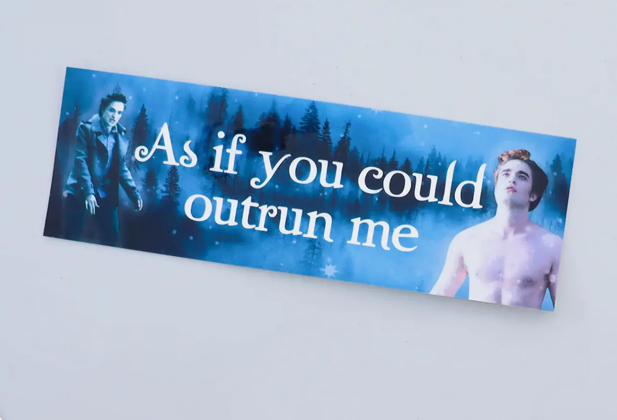 As If You Could Outrun Me Bumper Sticker - Image 2