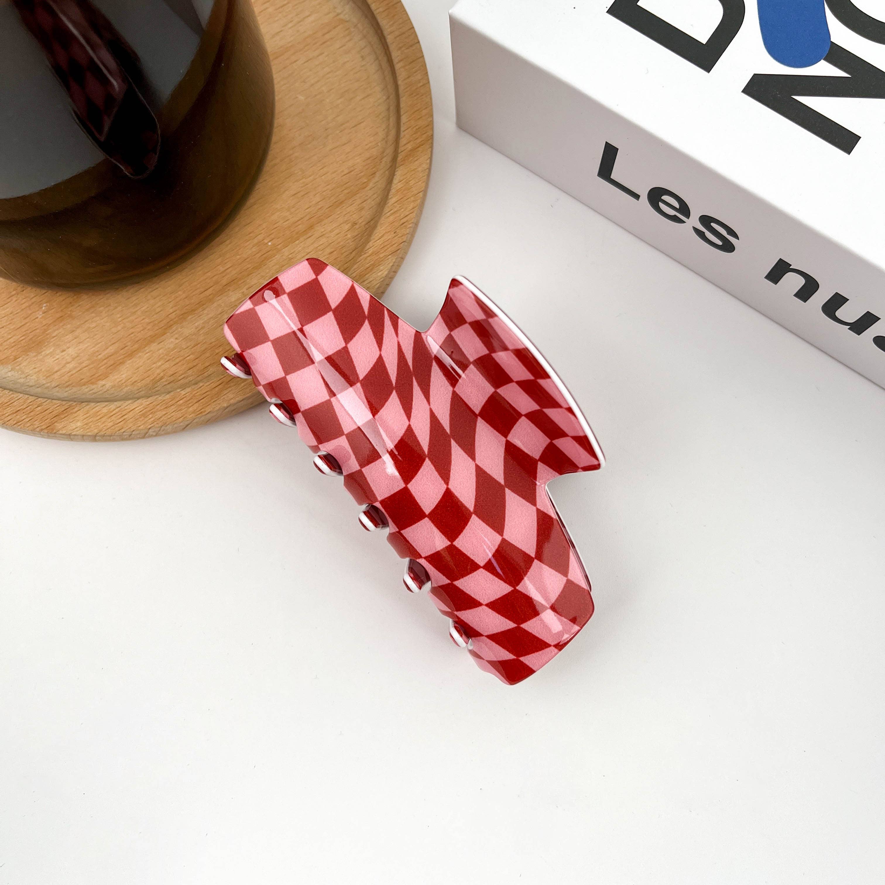 Checkerboard Claw Clip