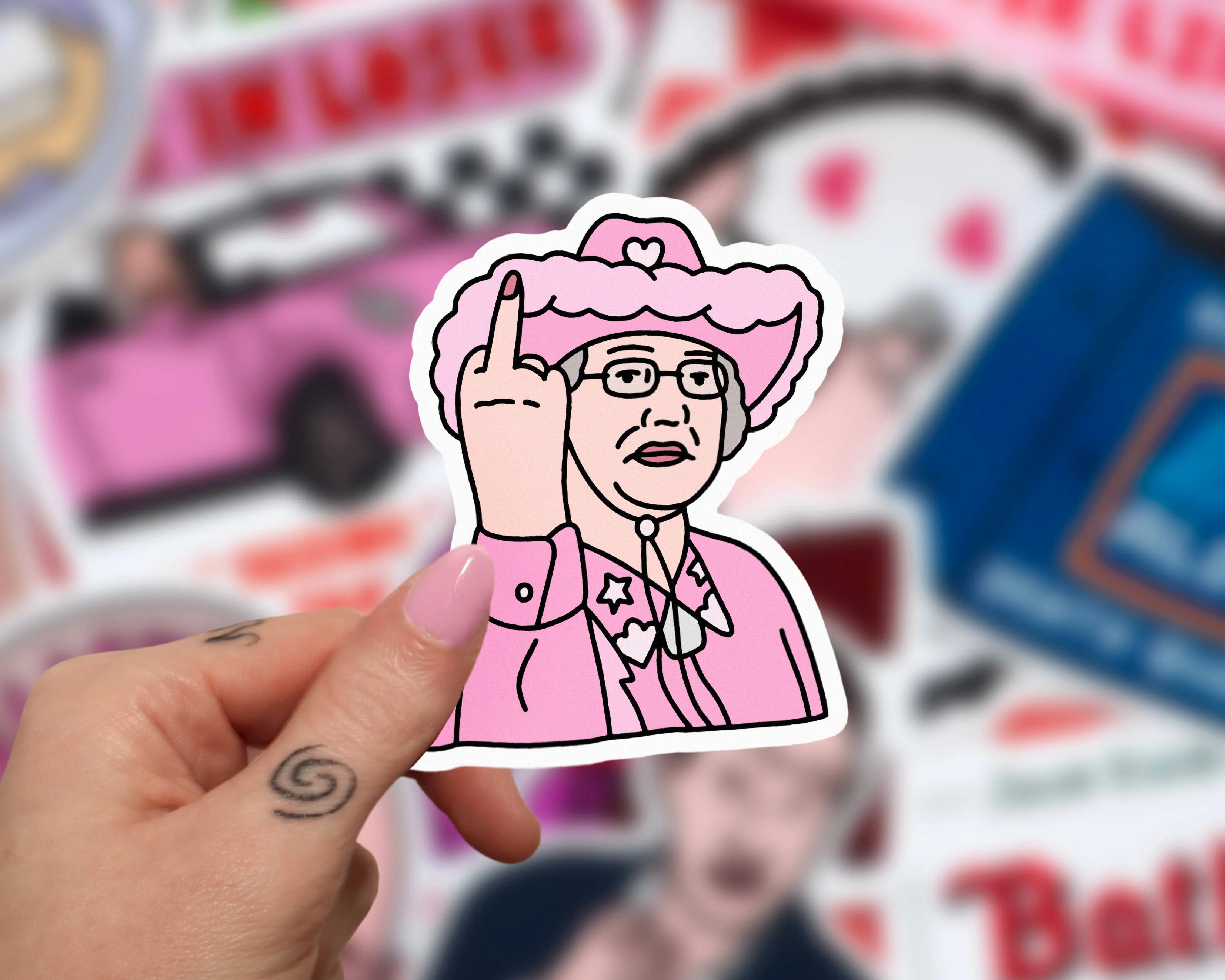 Doris Barn Dance Vinyl Sticker | Glossy Laptop Sticker - Image 2