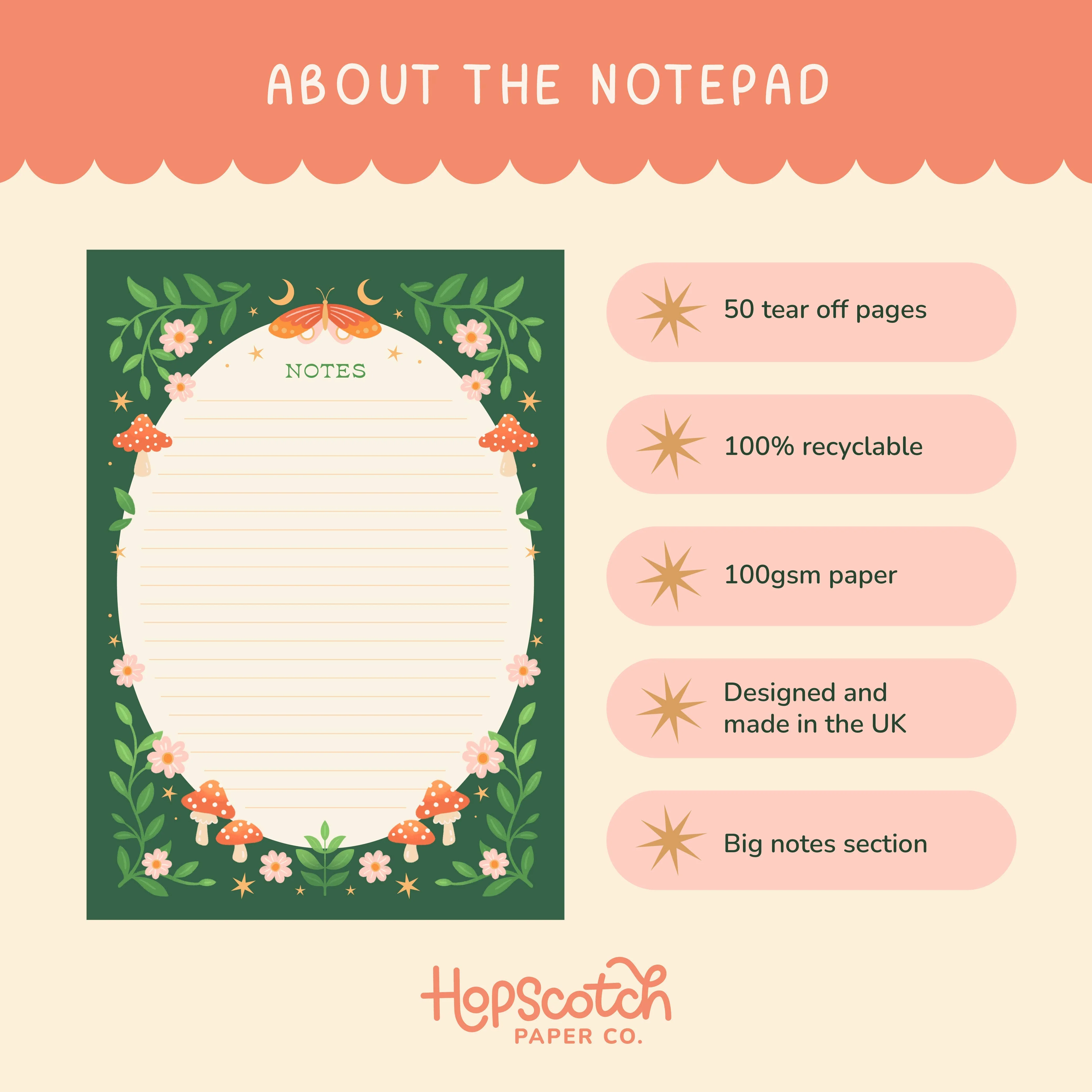 Forest Realm Notepad – Literature Stationery Gifts - Image 6