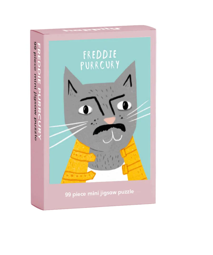 Freddie Purrcury - 99 Piece Mini Cat Jigsaw Puzzle - Image 3