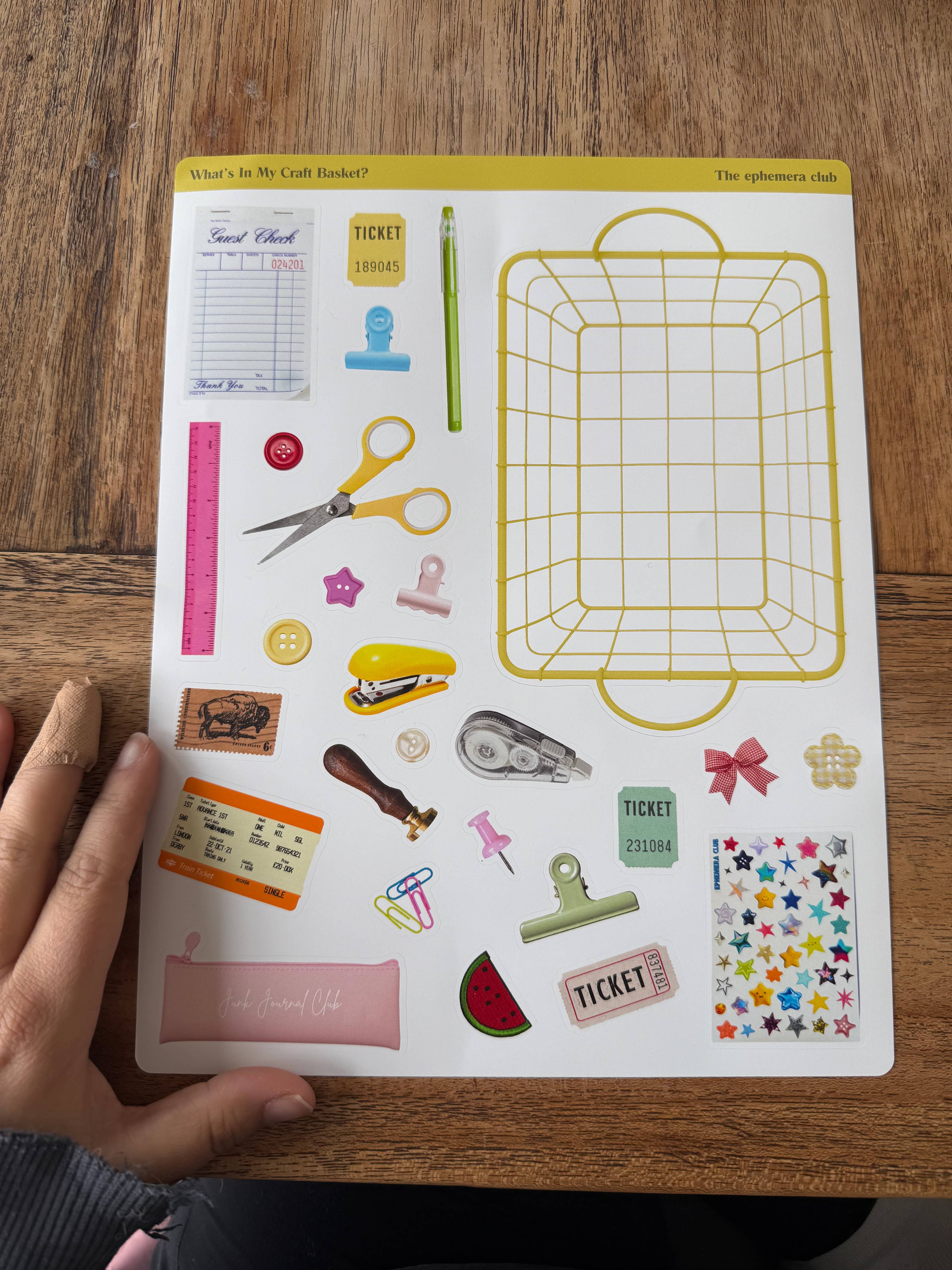 Large Craft Basket Sticker Sheet  - Image 3