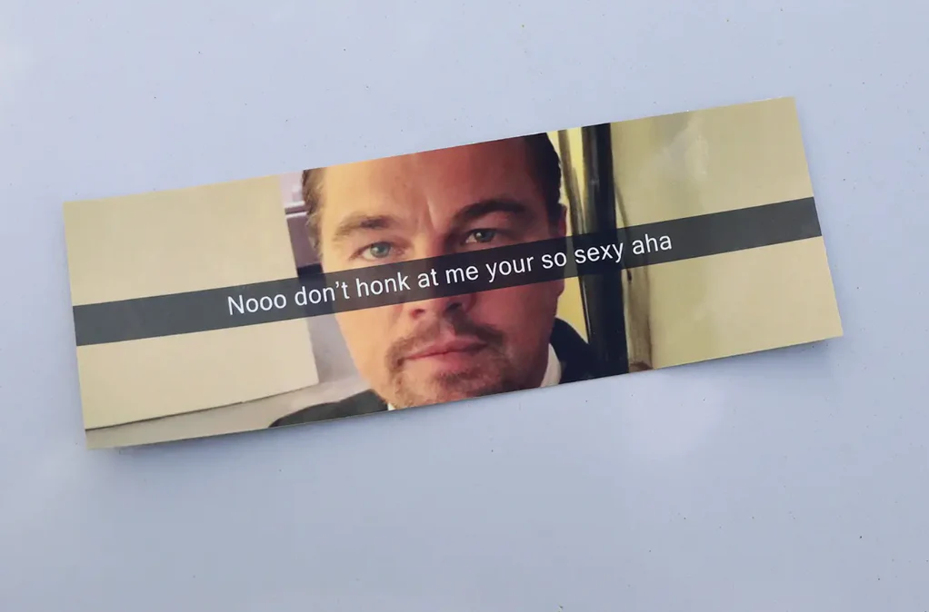 Leo Meme Bumper Sticker - Image 2