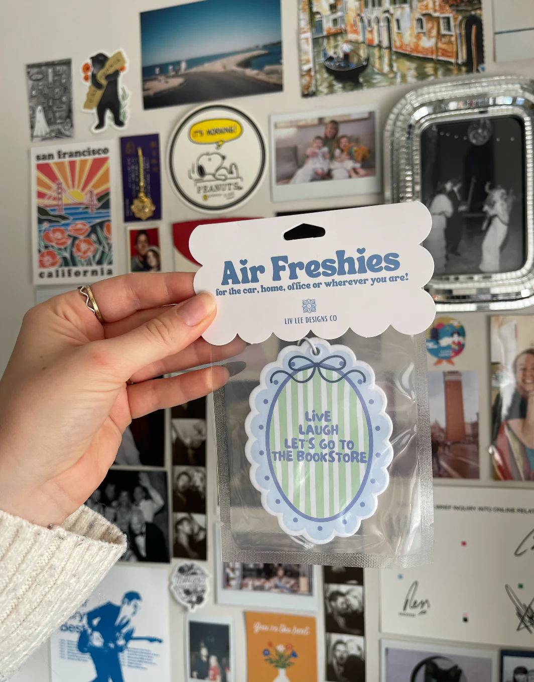 Live Laugh Let's Go to The Bookstore Air Freshener Lavender - Image 2