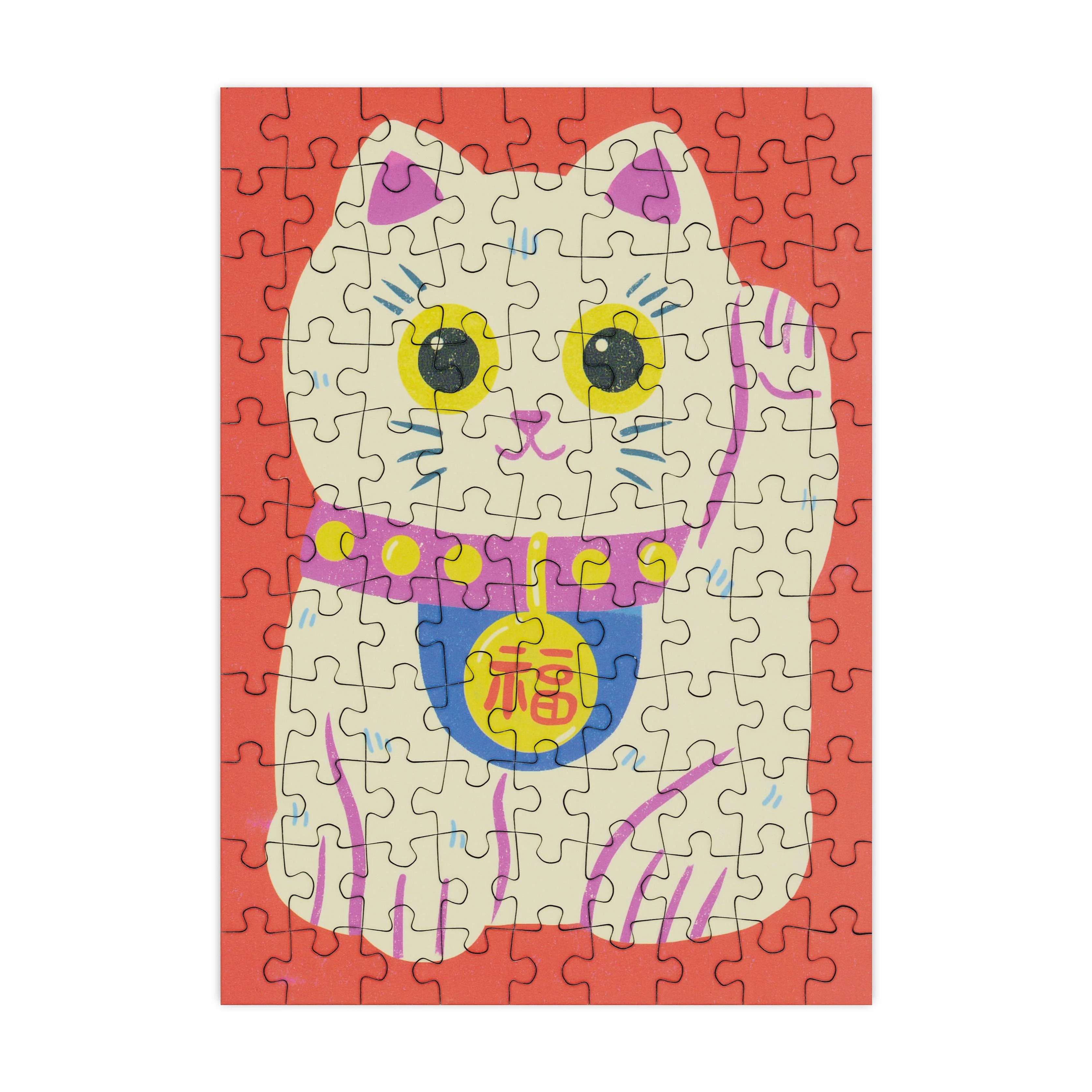 Lucky Cat - 99 Piece Mini Jigsaw Puzzle - Image 2