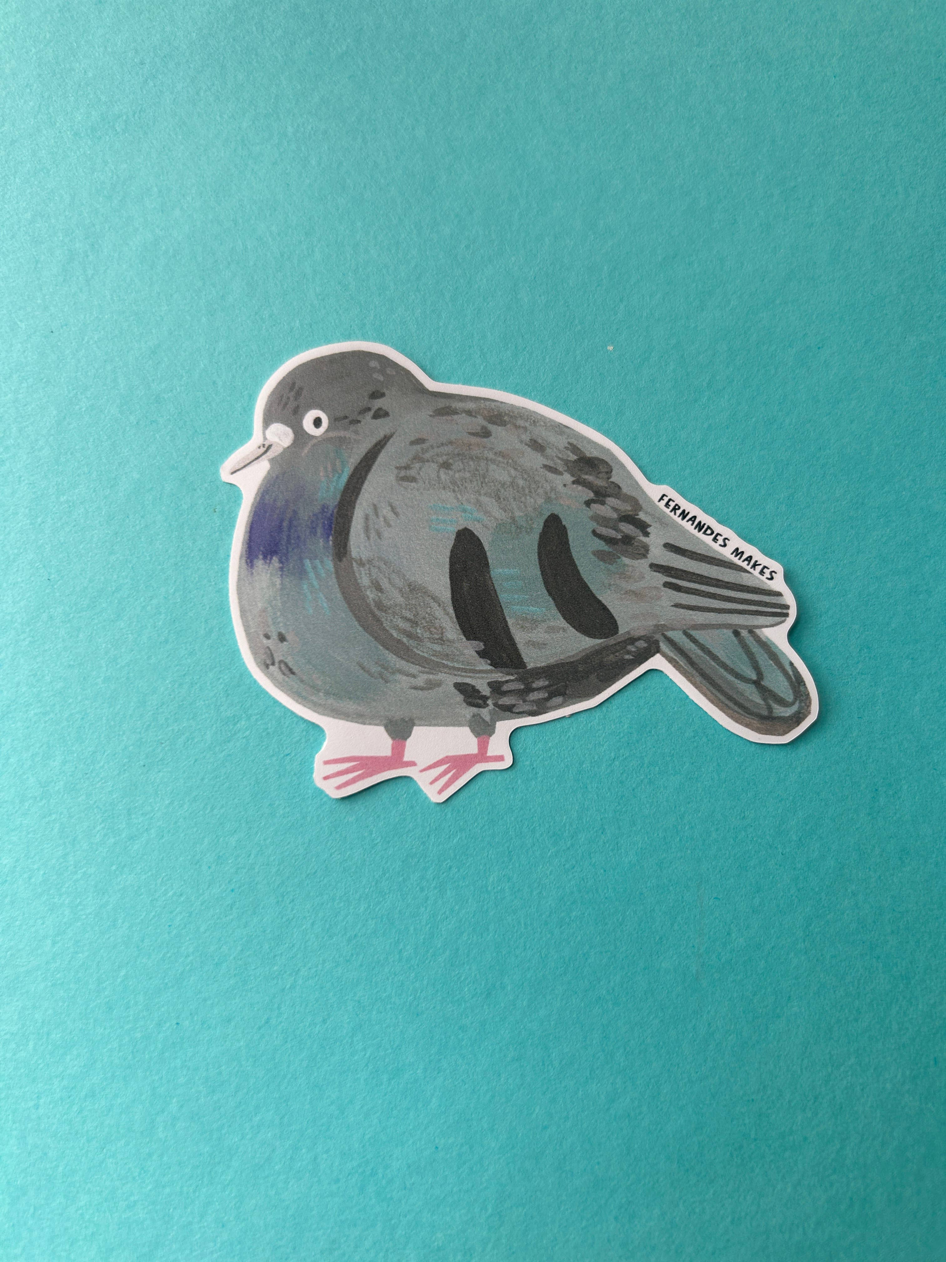 Merry The Pigeon Vinyl Sticker - Image 3