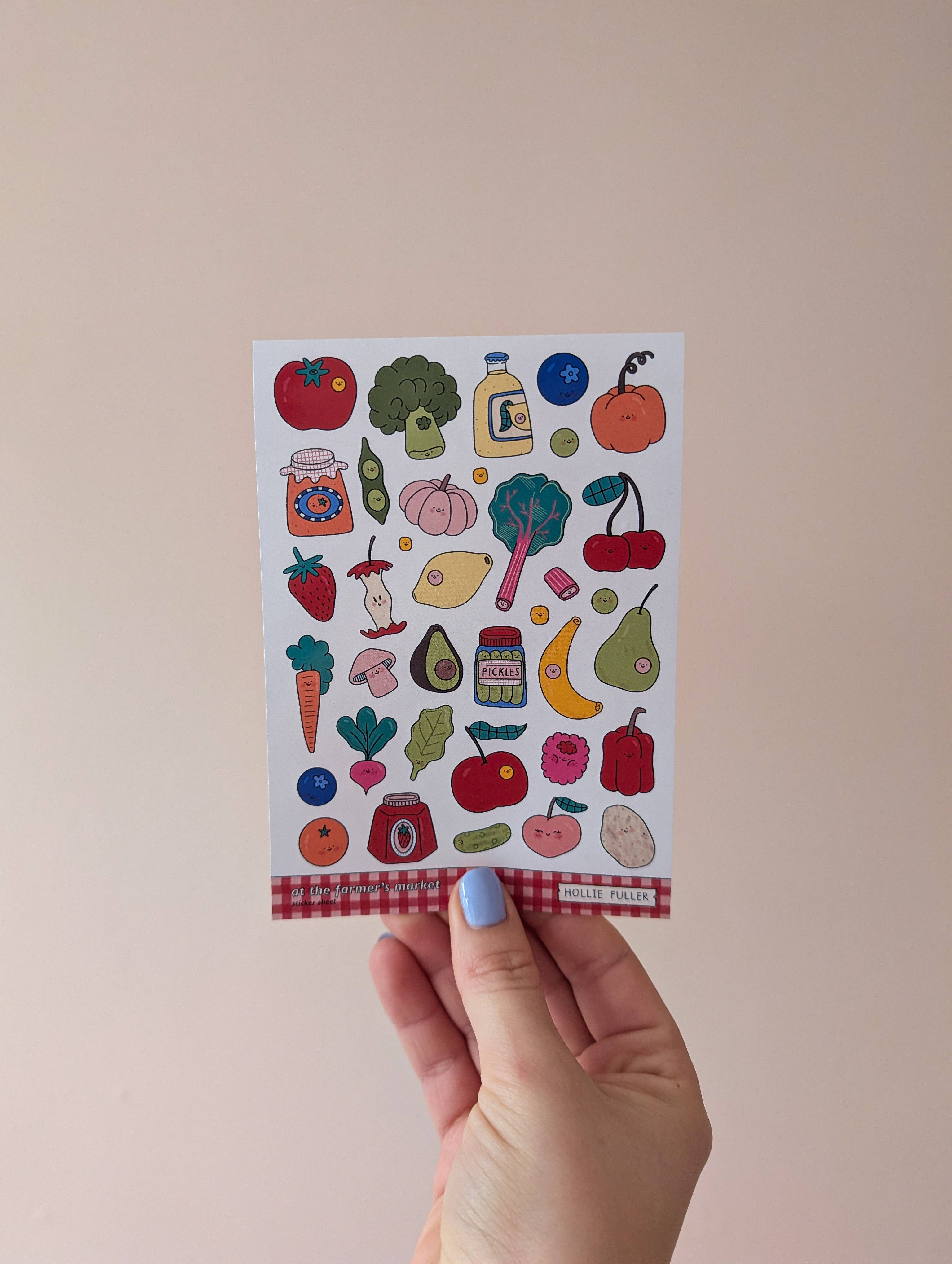 Mini Sticker Sheet - At The Farmer's Market - Image 2