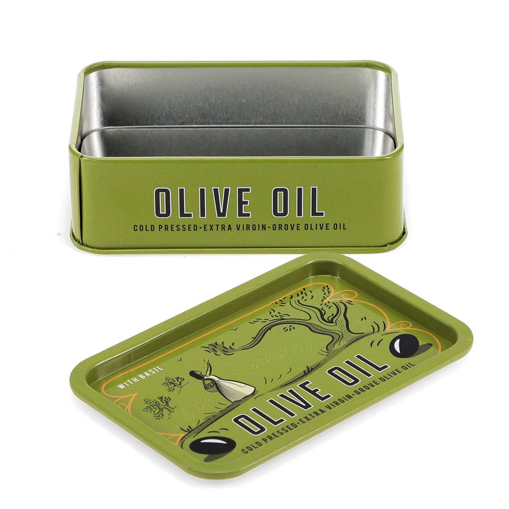 Mini storage tin with lid - Olive Oil - Image 2