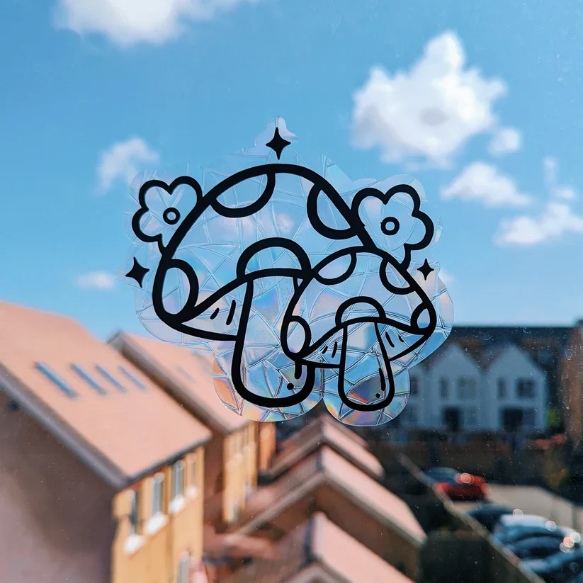 Mushroom Floral Suncatcher - Image 2