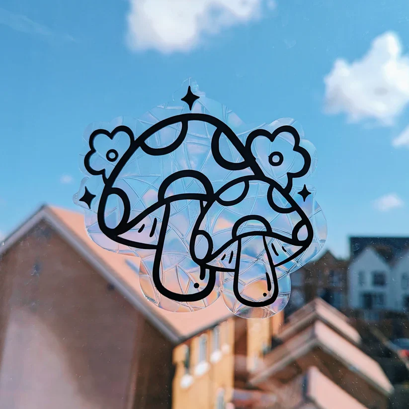 Mushroom Floral Suncatcher - Image 3