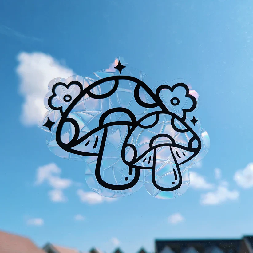 Mushroom Floral Suncatcher - Image 4