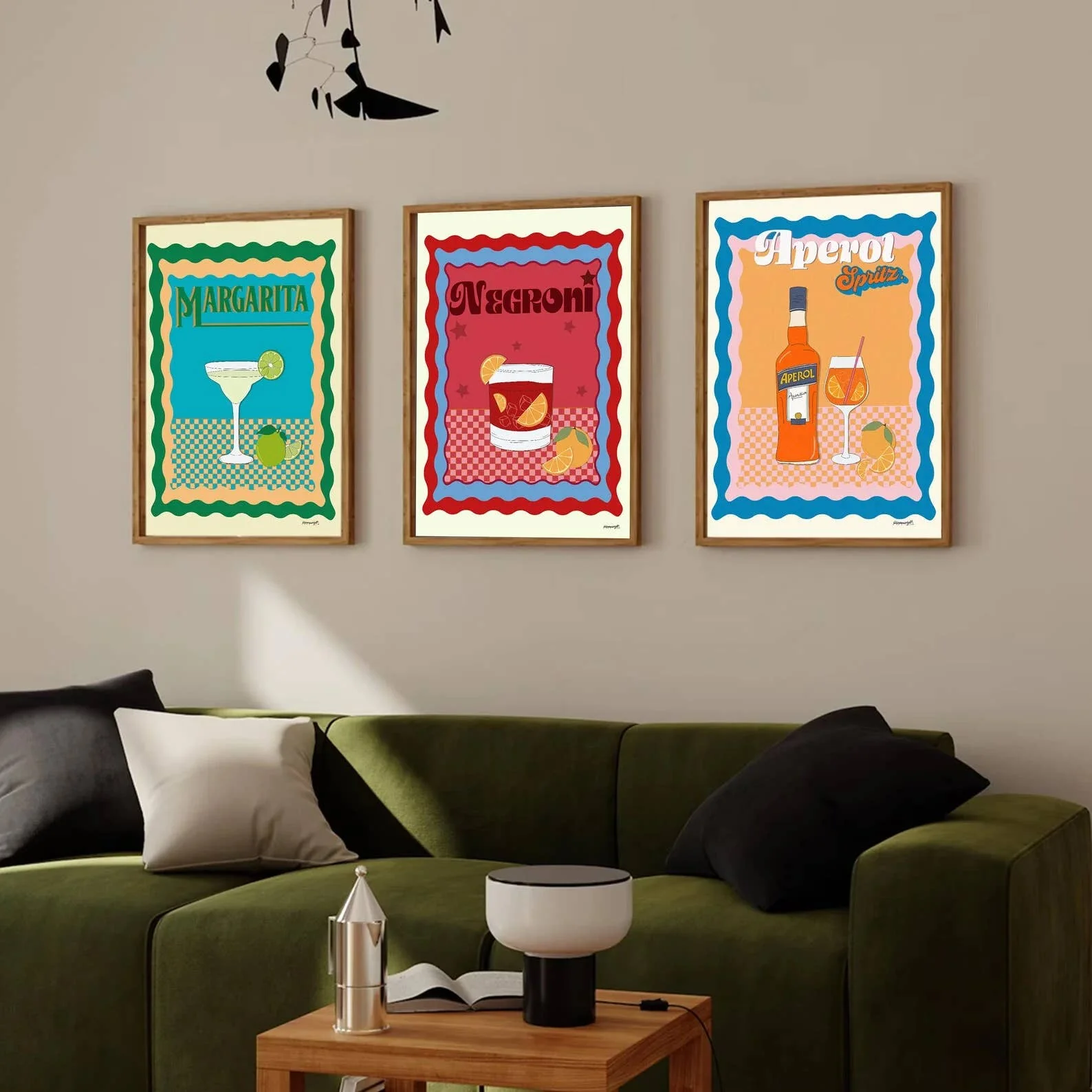 Negroni Cocktail Print - Image 2
