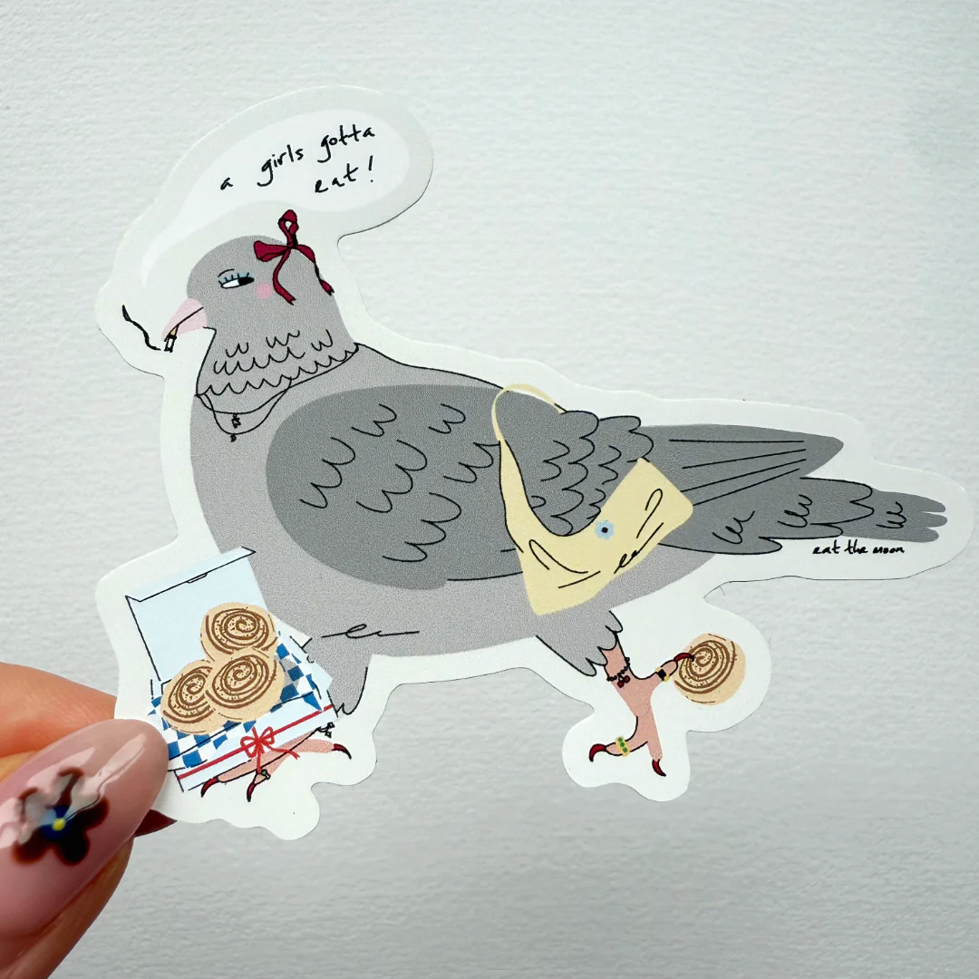 Pigeon Glitter Gloss Sticker - Image 2