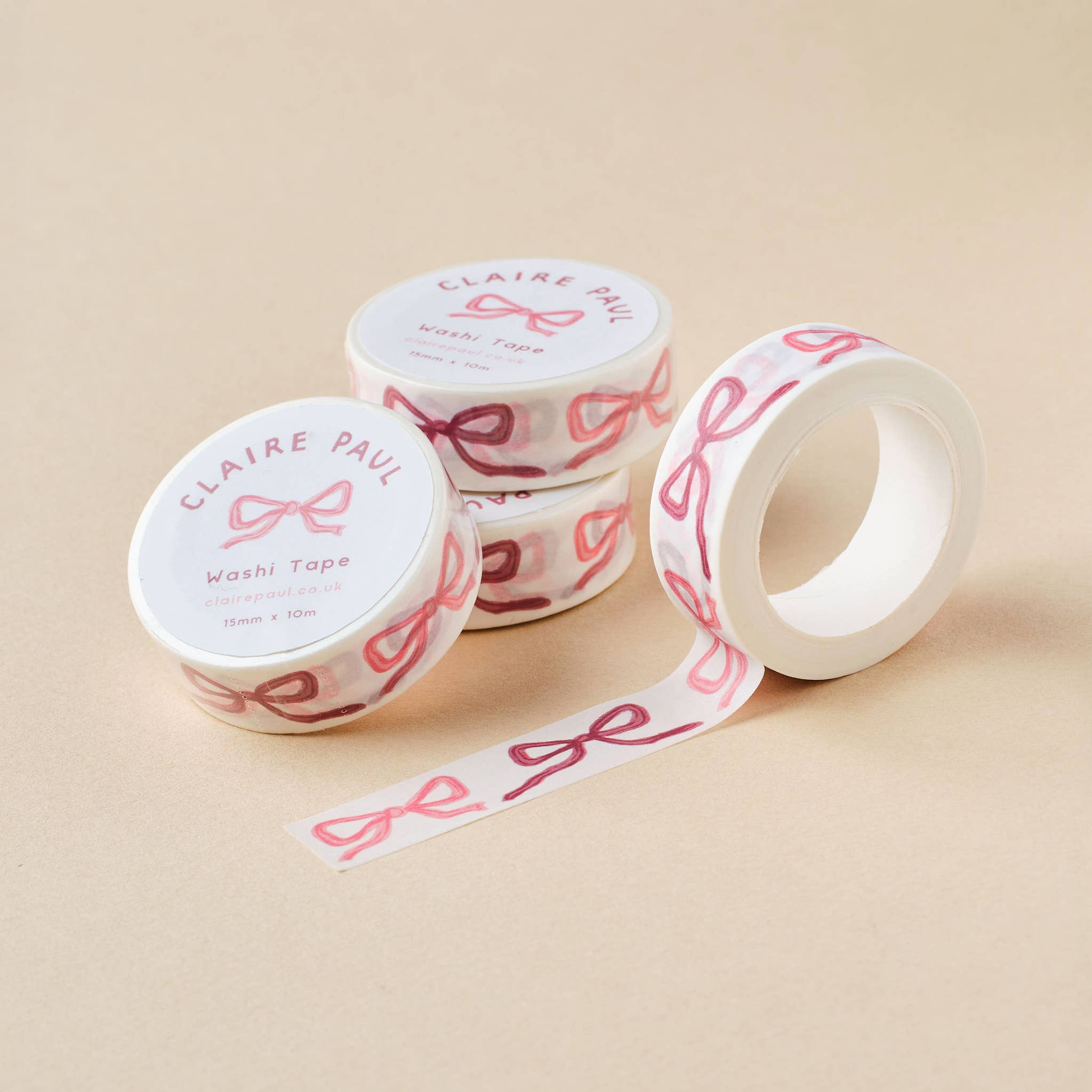 Pink Bows Washi Tape - Image 2