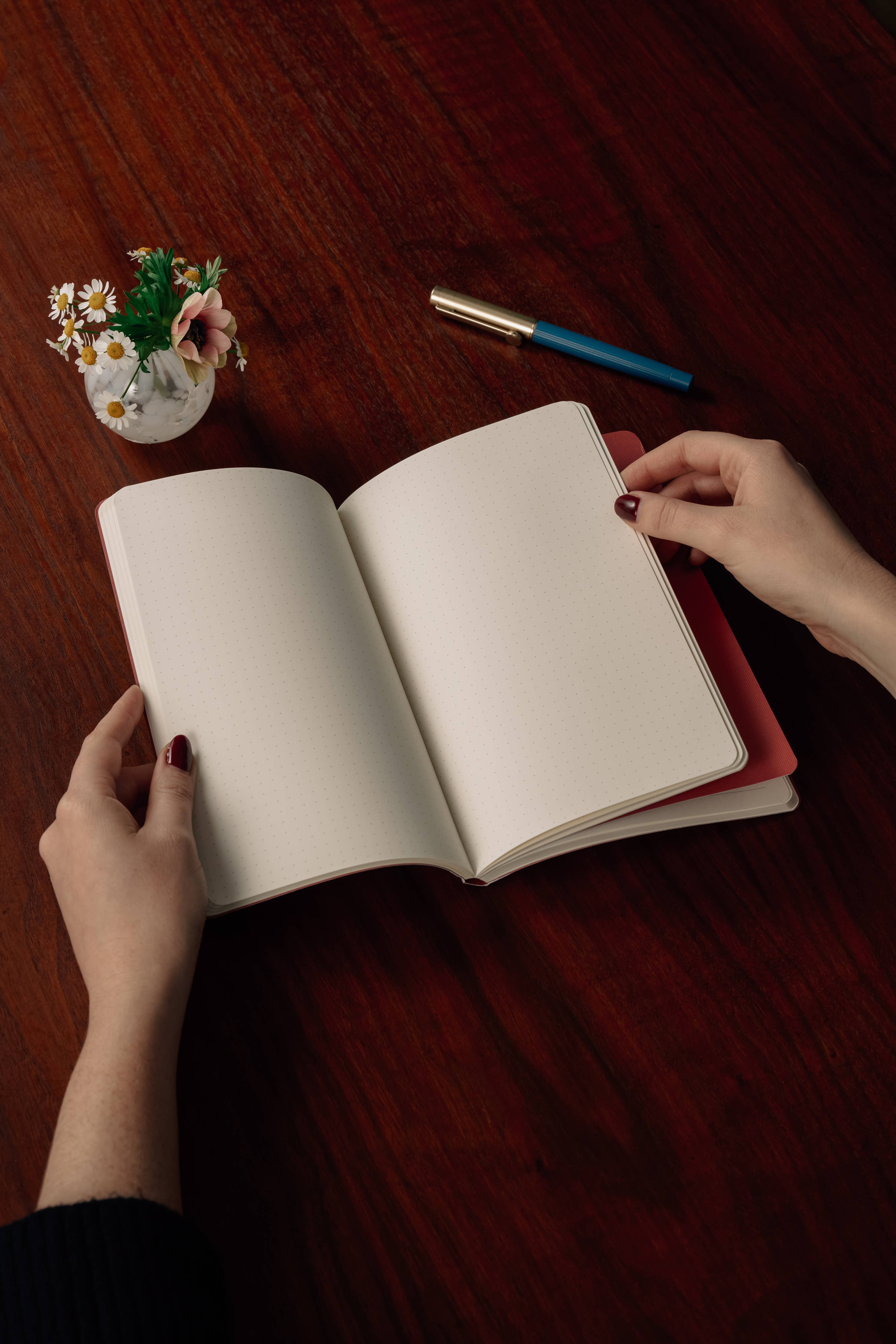 Pink Waves Stepped Softcover Lined Notebook - Image 6
