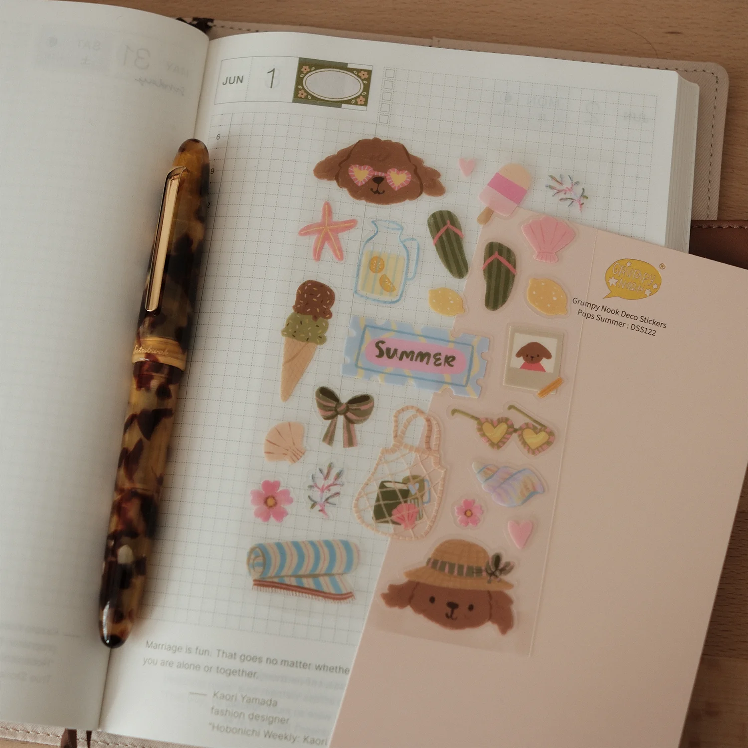 Pups Summer Deco Sticker Sheet - Image 2
