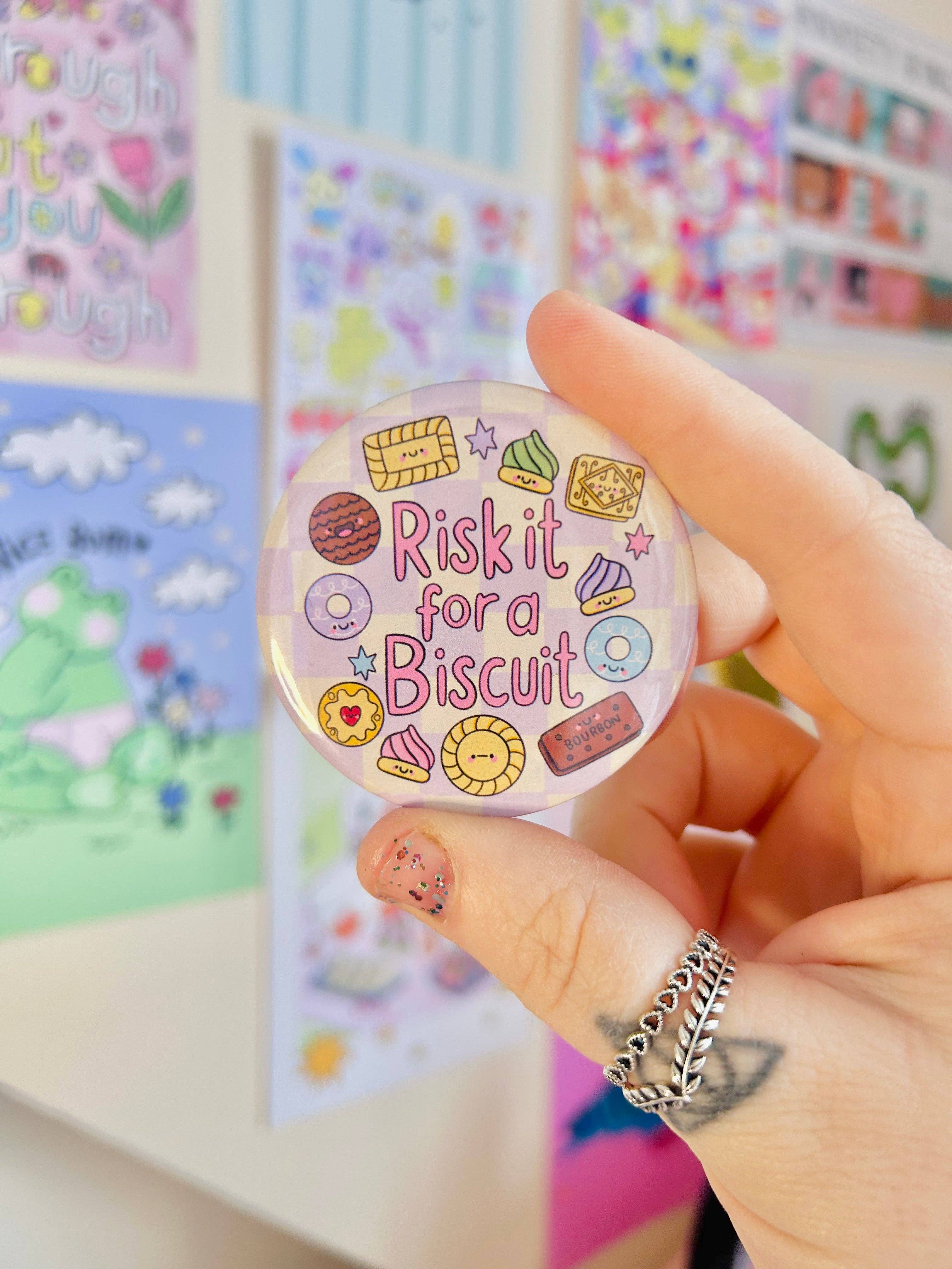 Risk It For A Biscuit - Fridge Magnet - Image 2
