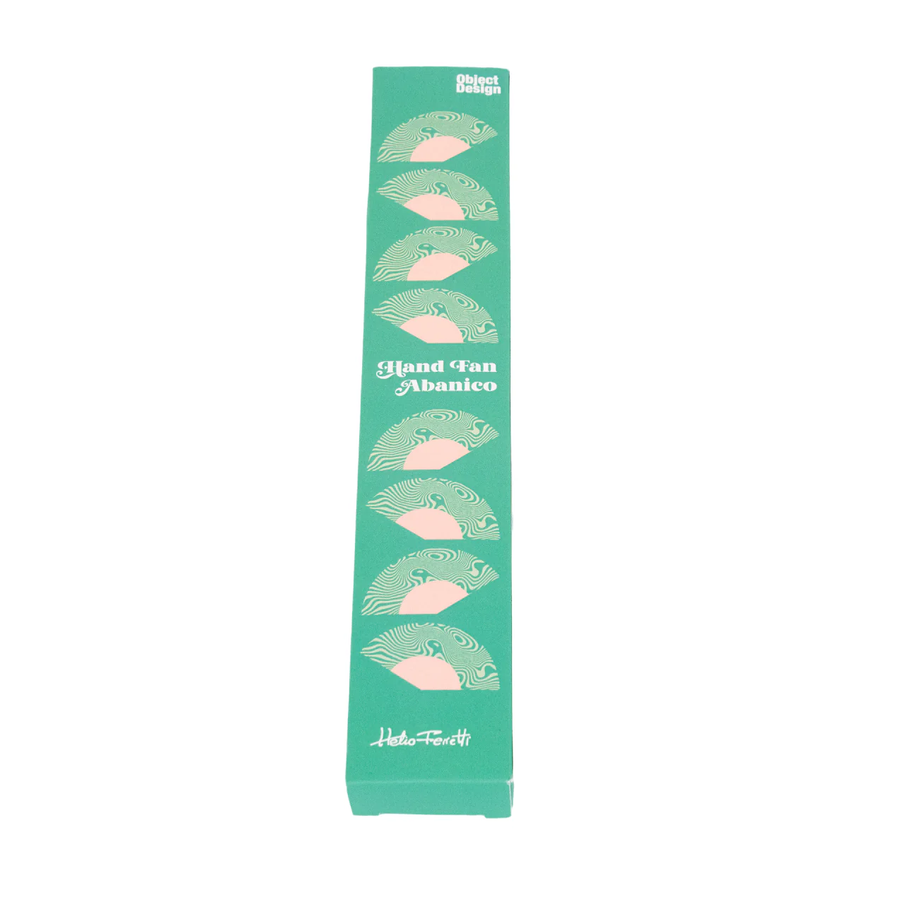 Sea Mint Green Blue Hand Fan - Image 2