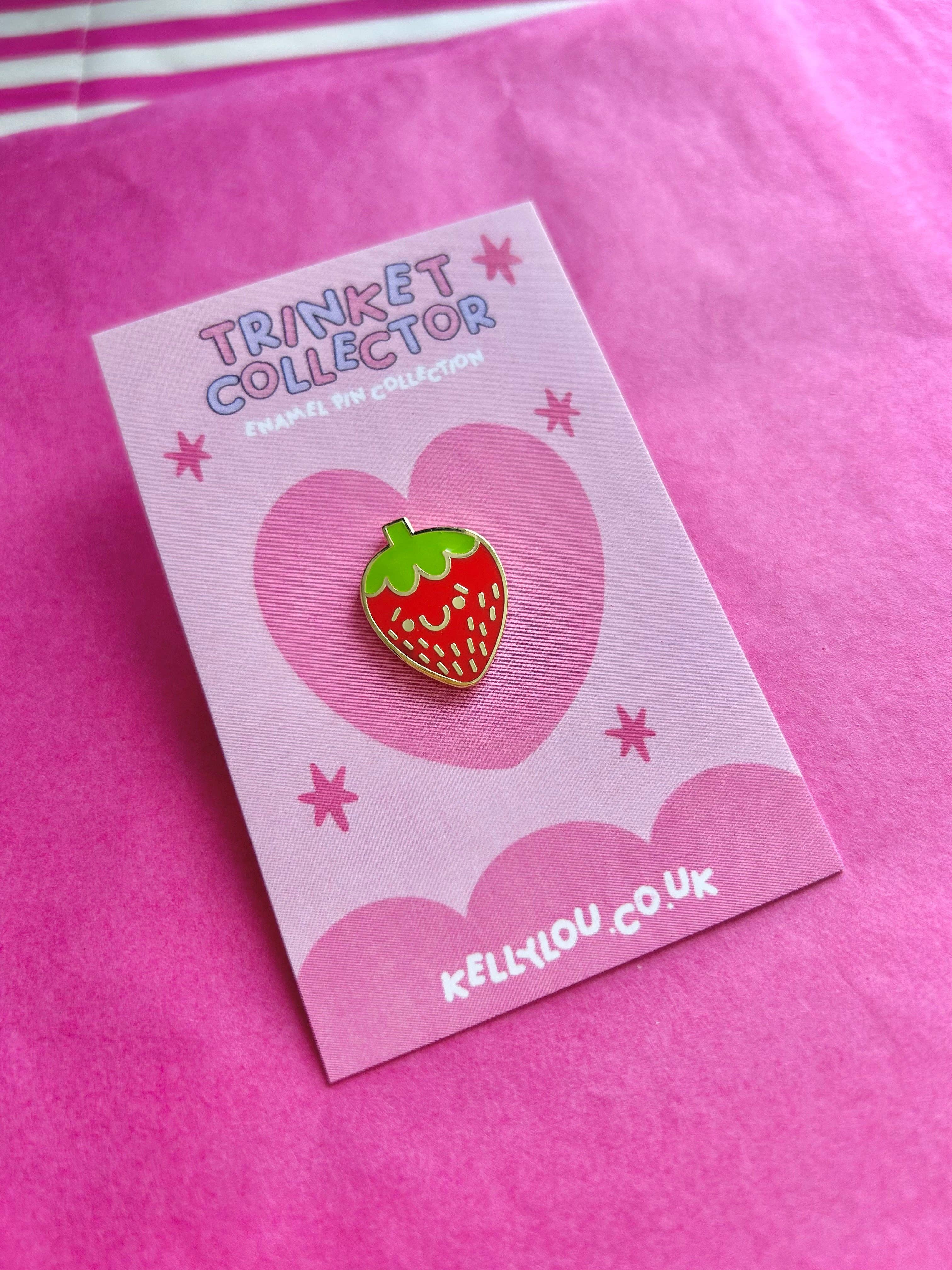 Strawberry - Mini Enamel Pin - Image 2