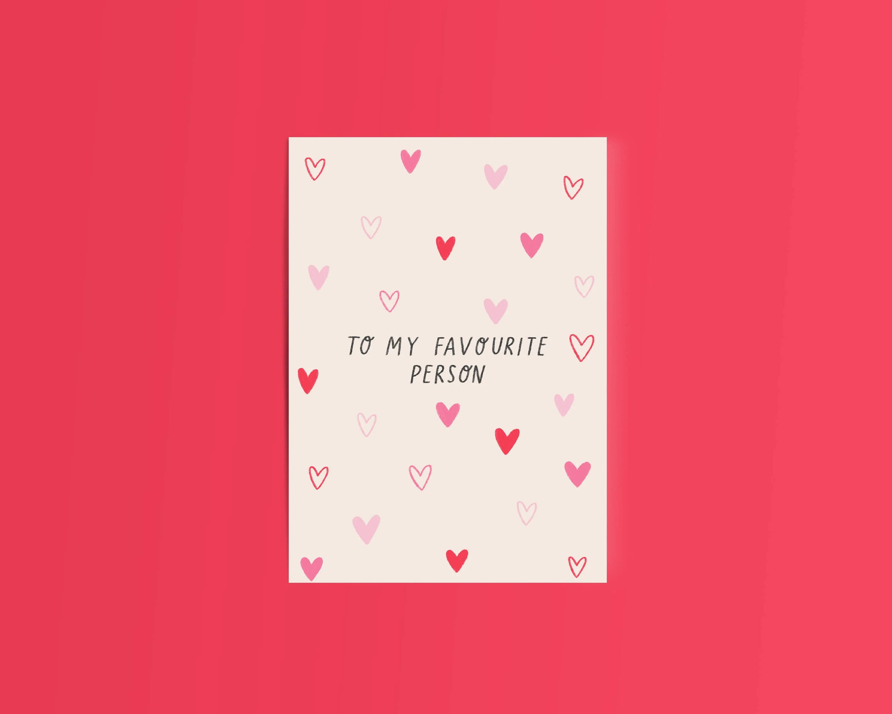 To My Favourite Person Cute Illustrated Card