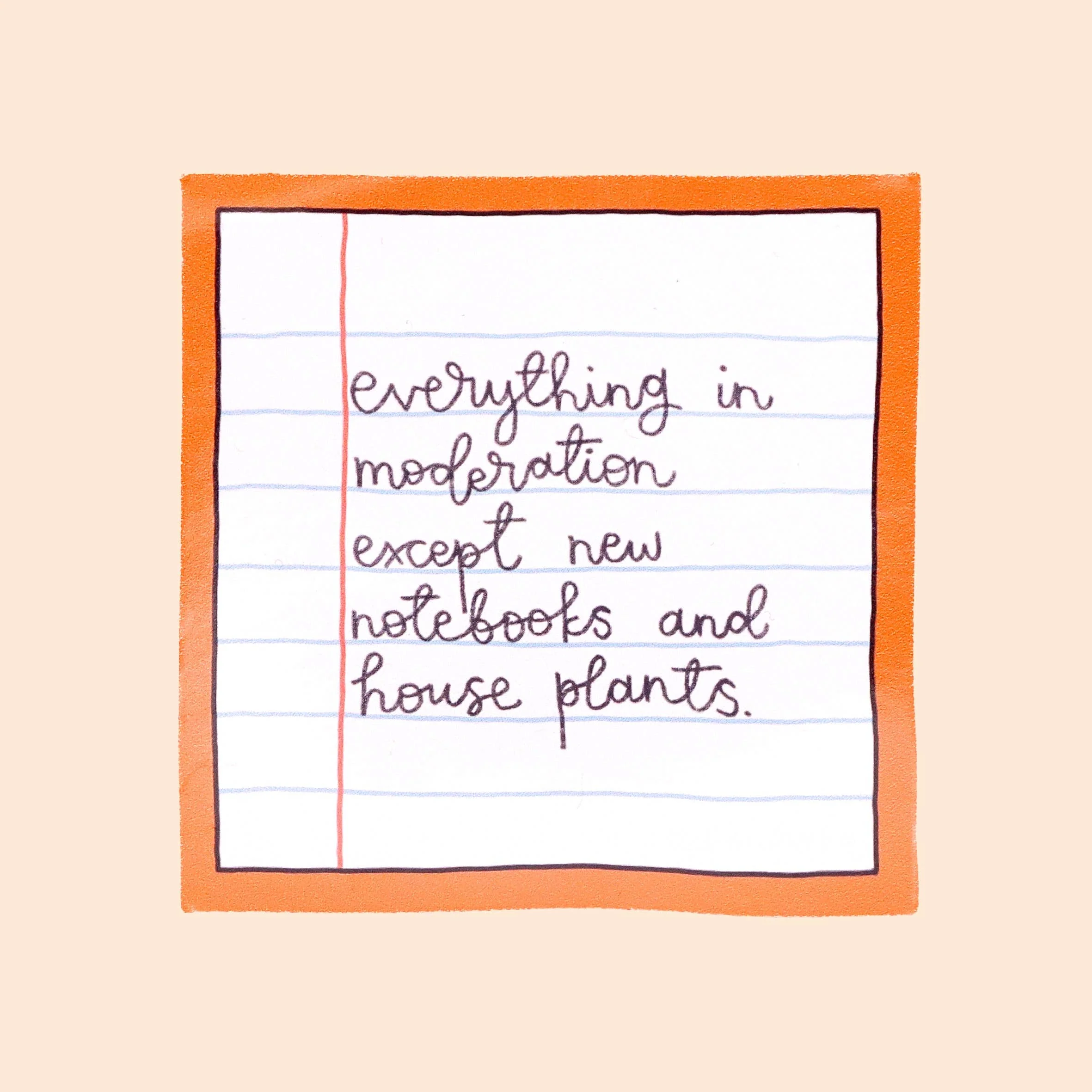 Vinyl Sticker - New notebooks & house plants - Image 2