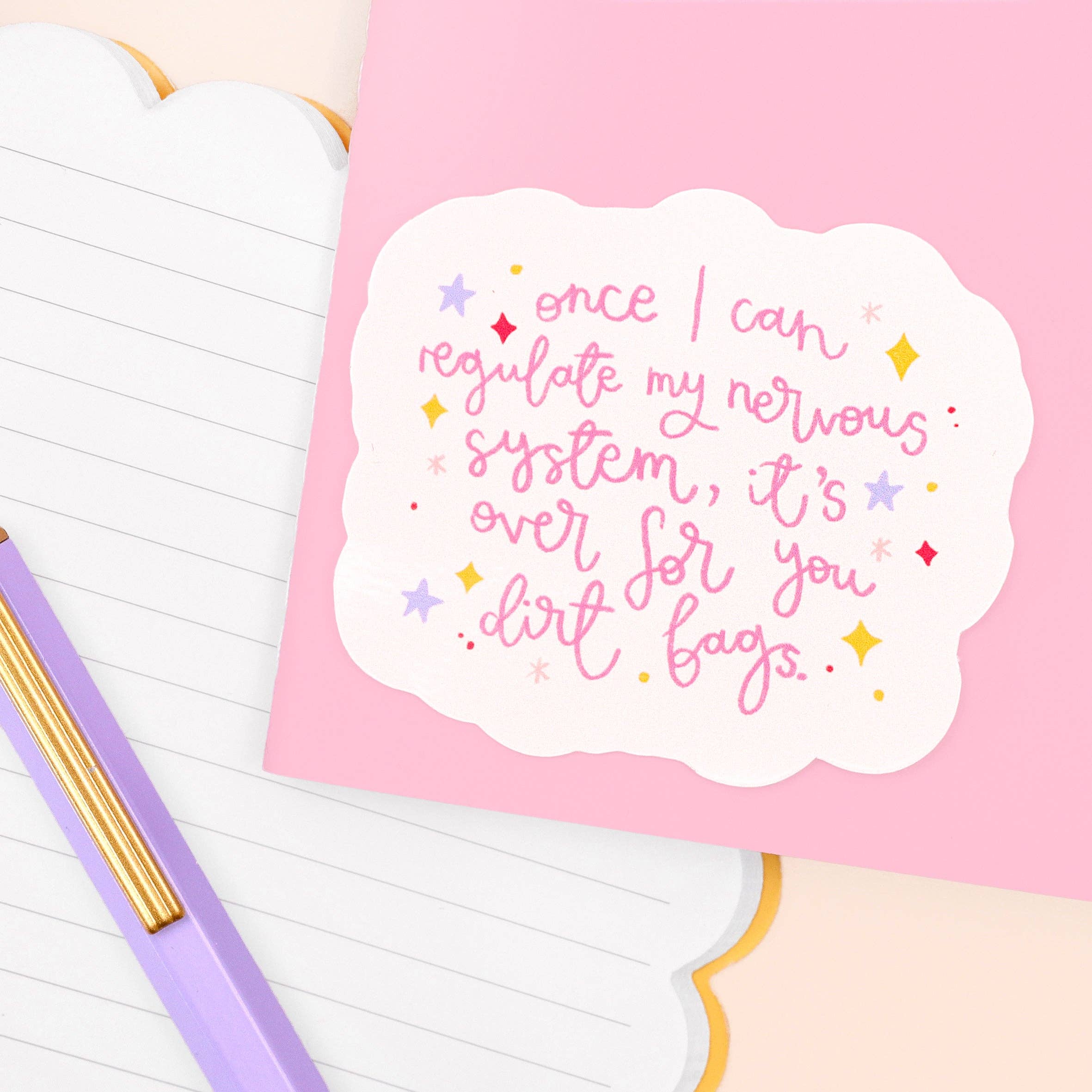 Vinyl sticker - regulate my nervous system - Image 2