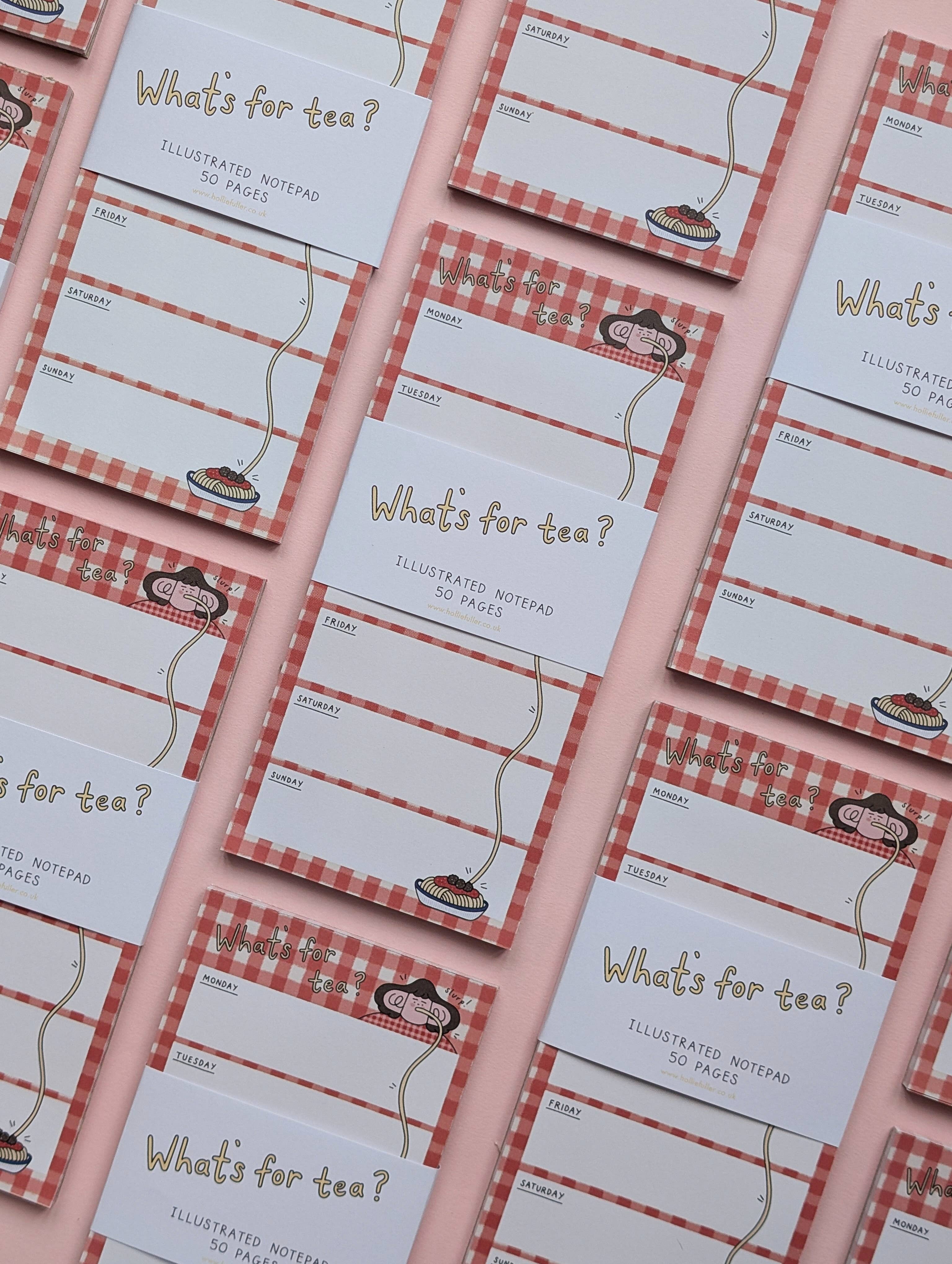 What's for Tea? Illustrated Note Pad - Image 2